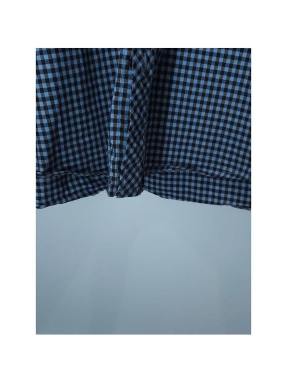 Ben Sherman Men's Blue & Brown Gingham Stretch Long Sleeve Size Large - Picture 6 of 8